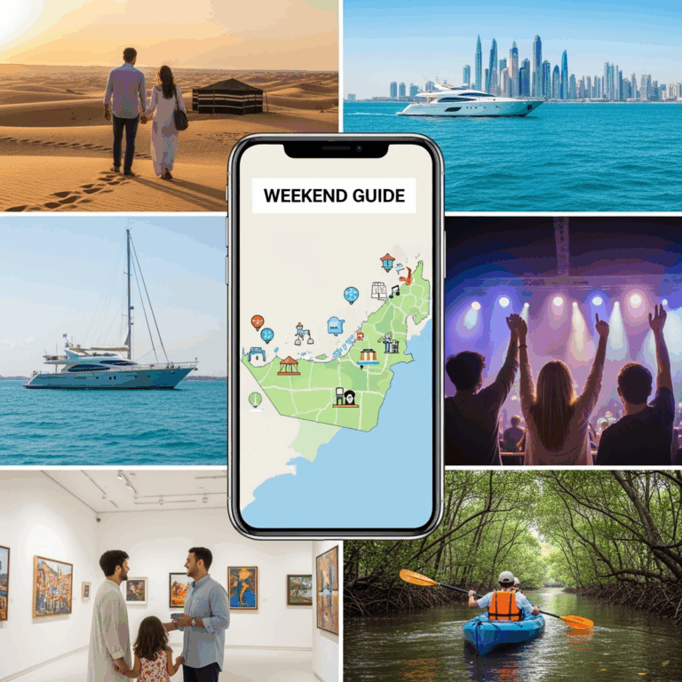 Illustration for: Ultimate UAE Weekend Guide: Events and Getaways