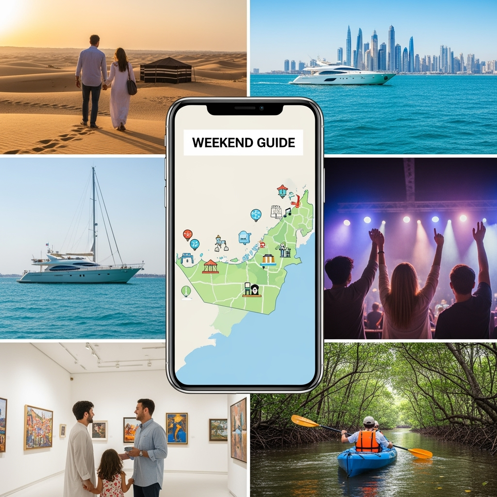 Illustration for: Ultimate UAE Weekend Guide: Events and Getaways