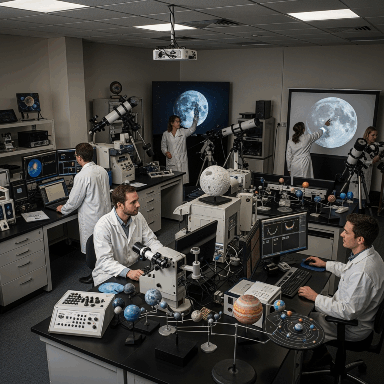 Illustration for: Astronomy Lab Debunks Moon Myths