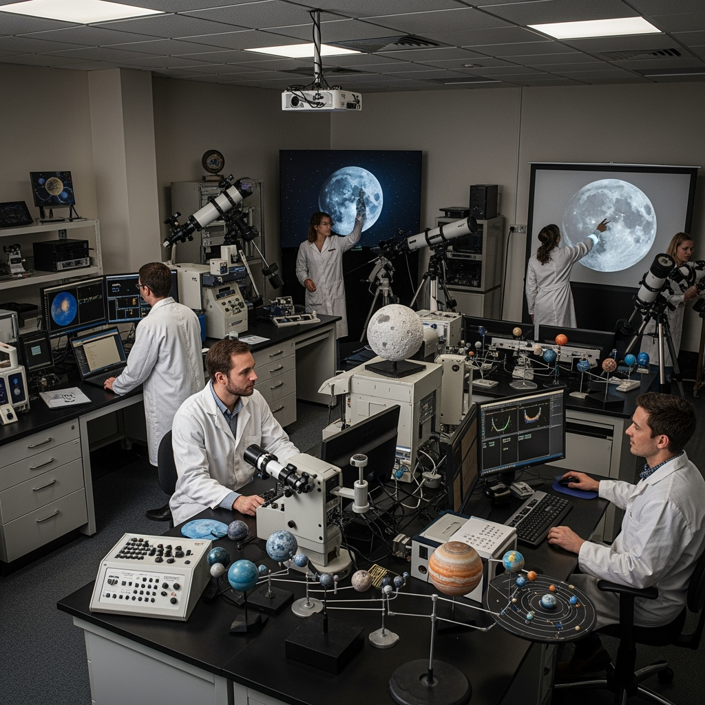 Illustration for: Astronomy Lab Debunks Moon Myths