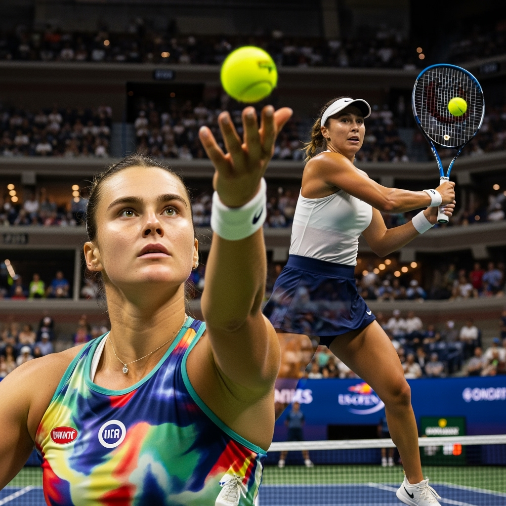 Illustration for: Sabalenka Eyes US Open Title Defense Against Fernandez