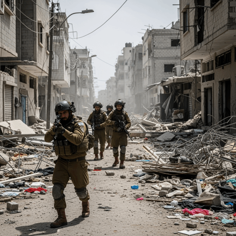 Illustration for: Israeli Forces Intensify Gaza Offensive