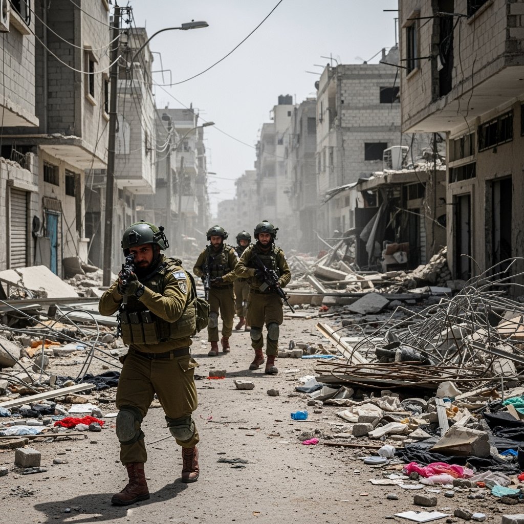 Illustration for: Israeli Forces Intensify Gaza Offensive