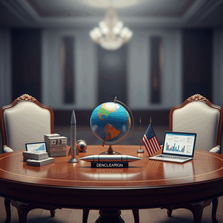 Illustration for: South Korea-U.S. Summit: Key Issues on the Table