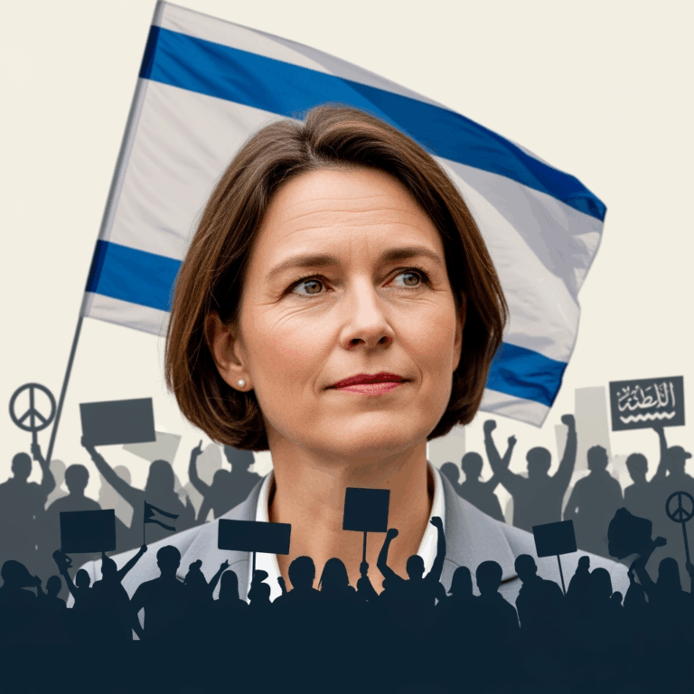 Illustration for: Dutch Minister Faces Resistance on Israel Actions