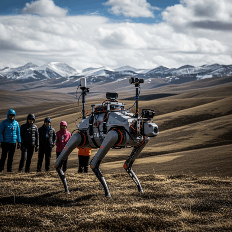 Illustration for: Robot Assists in Tibetan Plateau Research
