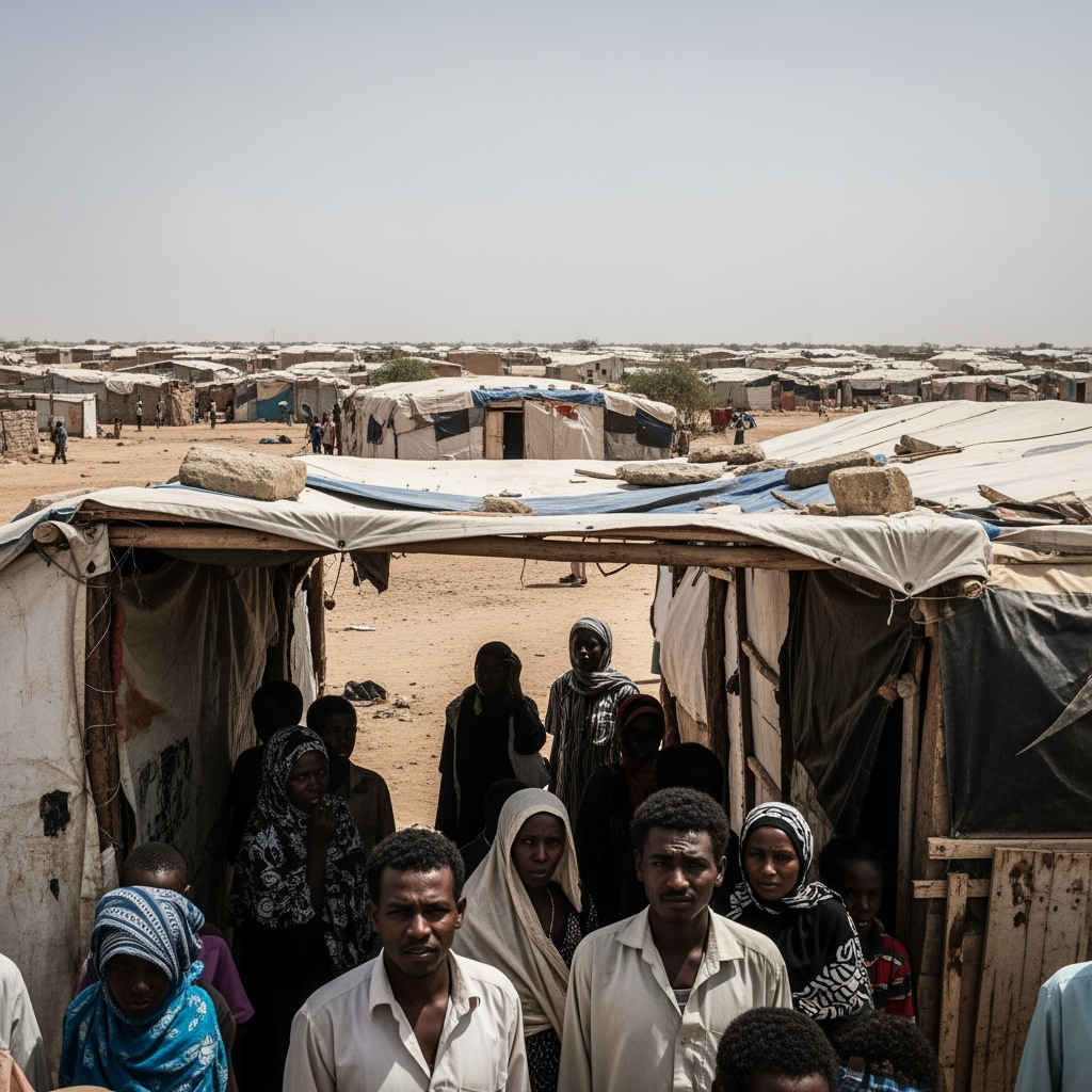 Illustration for: Second Attack on Abu Shouk Camp Amid Sudan Conflict