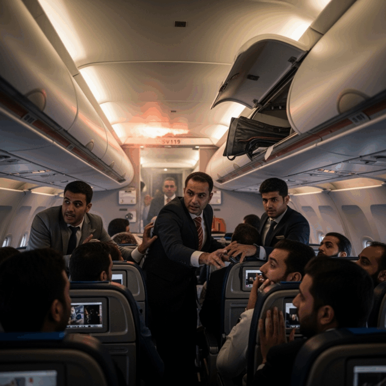 Illustration for: Incident on SV119 Flight from Jeddah