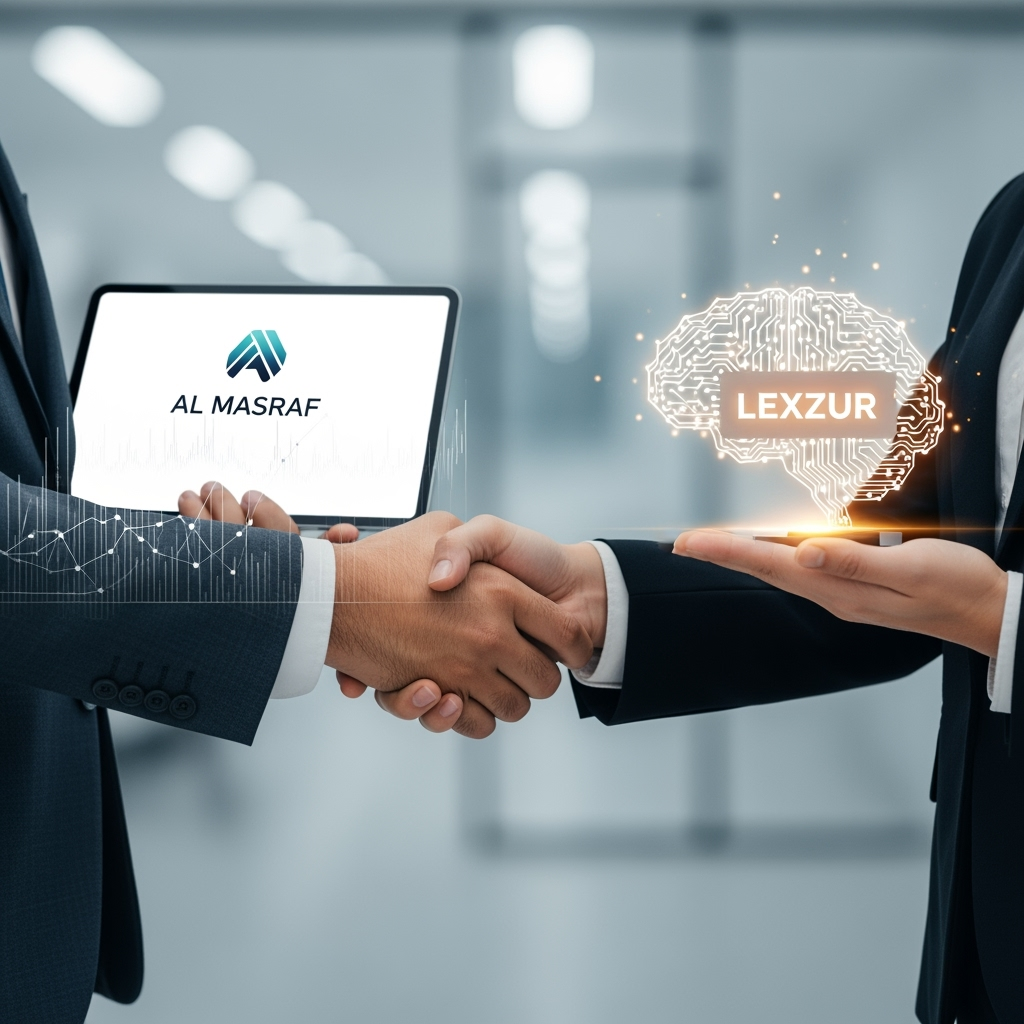 Illustration for: Al Masraf Partners with Lexzur for AI Legal Solutions