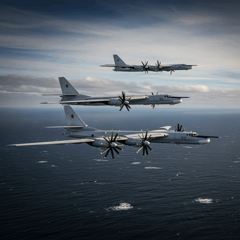 Illustration for: Russian Strategic Bombers Fly Over Barents Sea