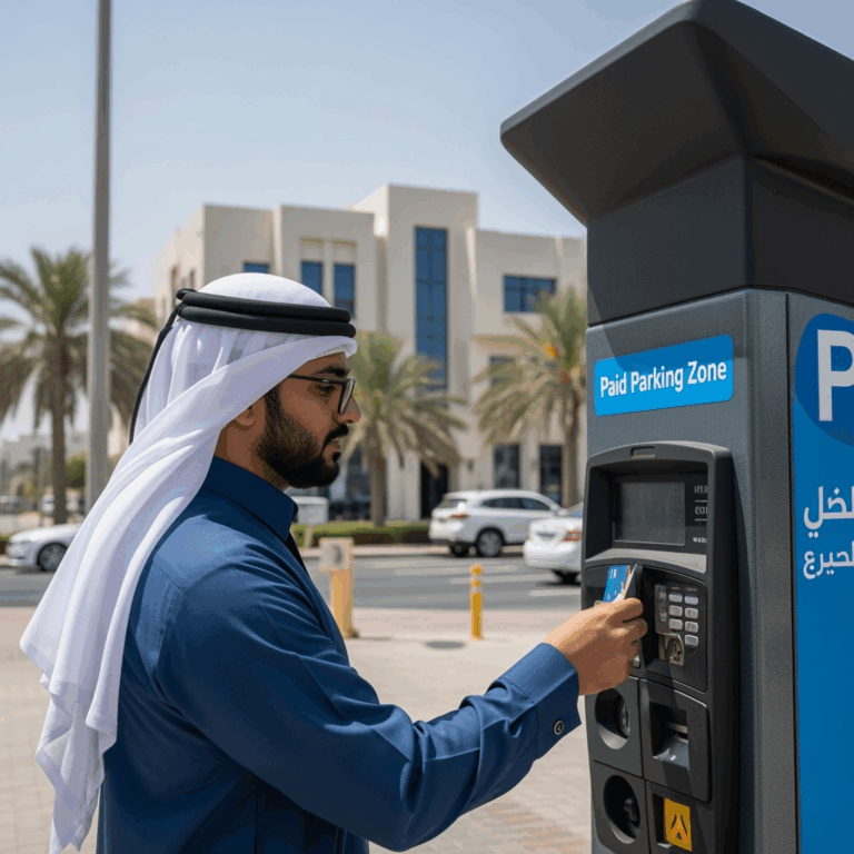 Illustration for: New Paid Parking Zones in Al Jaddaf Announced