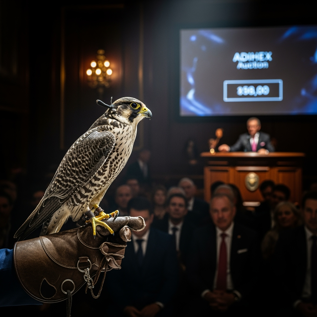 Illustration for: Falcons: Heritage or Luxury at ADIHEX Auction?