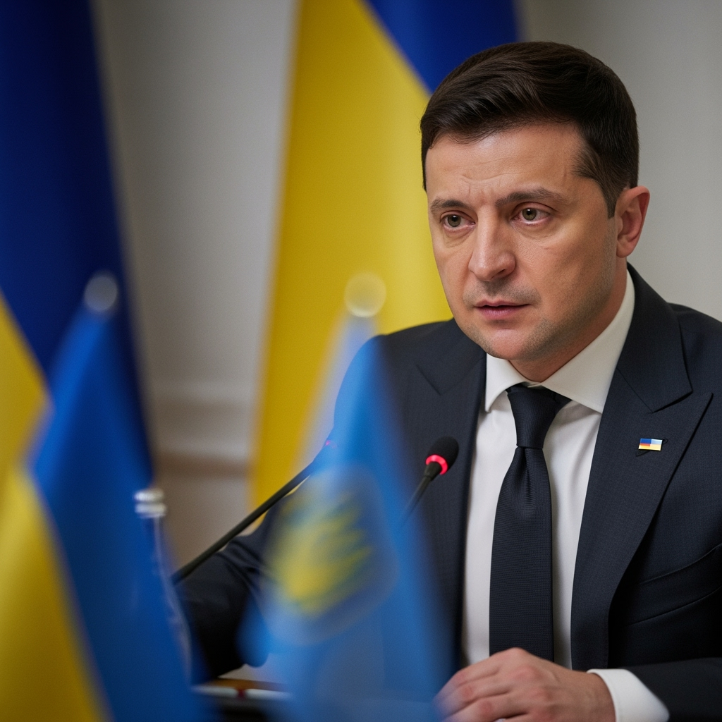 Illustration for: Zelensky Discusses Unconditional Meeting