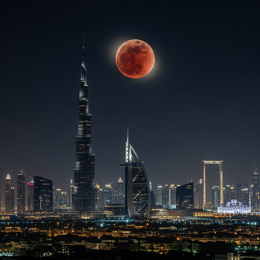 Illustration for: خسوف كلي للقمر في الإمارات سبتمبر المقبل