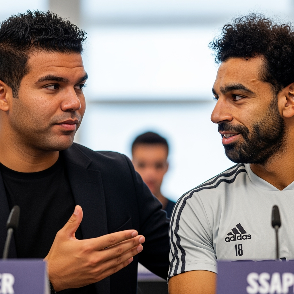 Illustration for: Casemiro Praises Salah for Ballon d'Or Worthiness