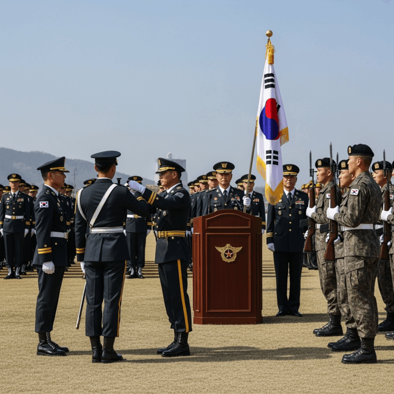 Illustration for: Korean Military Honors Ceremony Held