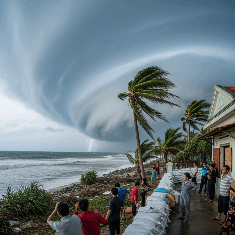 Illustration for: Vietnam Braces for Powerful Typhoon Kajiki