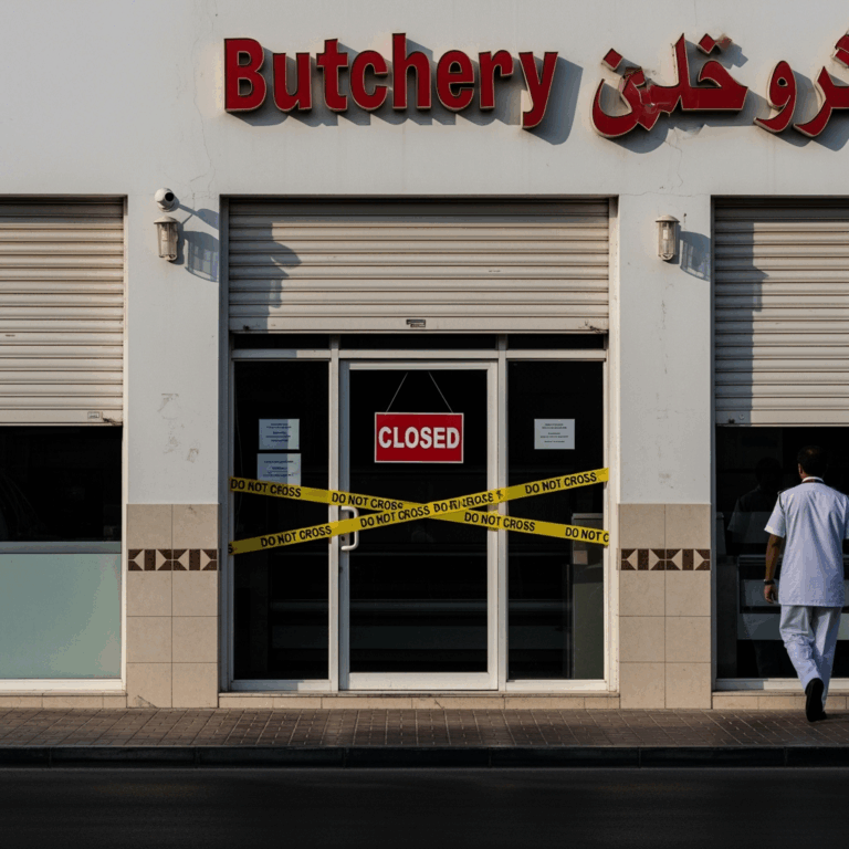 Illustration for: Abu Dhabi Closes Butchery for Food Safety Violations