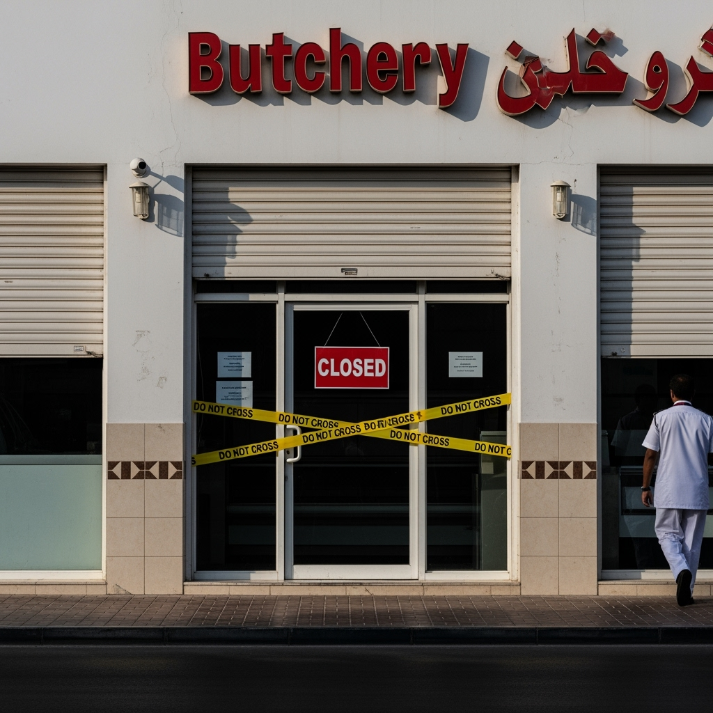 Illustration for: Abu Dhabi Closes Butchery for Food Safety Violations