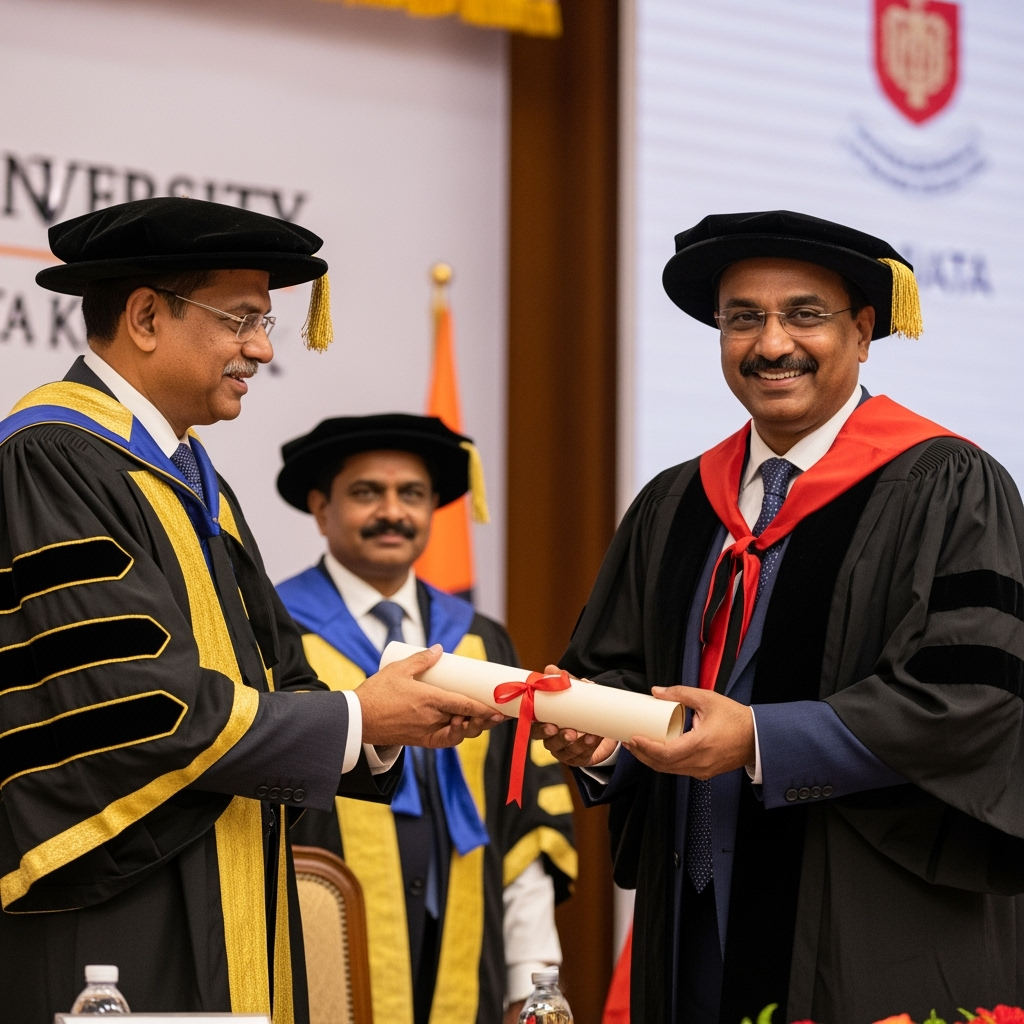 Illustration for: Hariharan Receives Honorary Doctorate in Kolkata