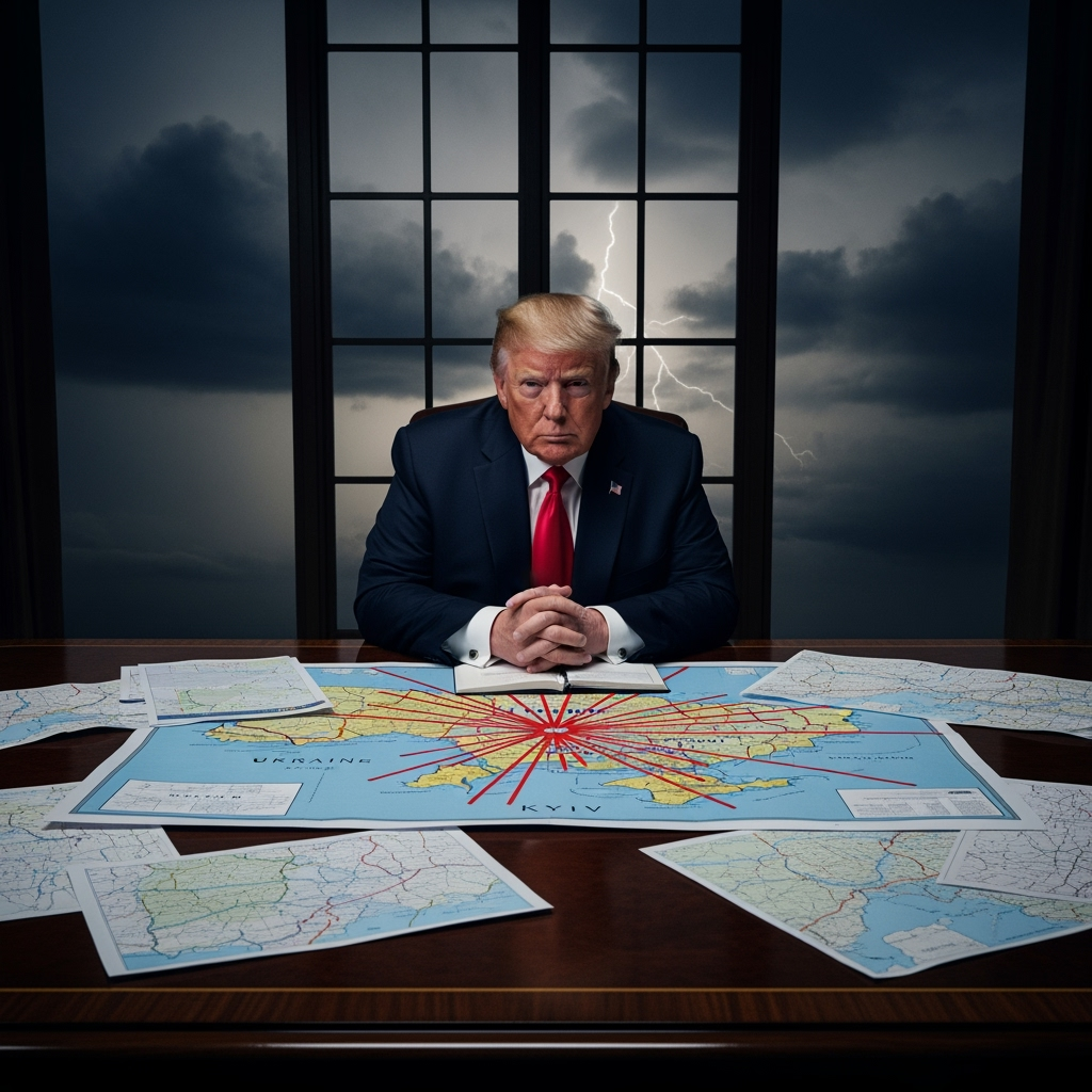 Illustration for: Trump's Efforts to End Ukraine Conflict
