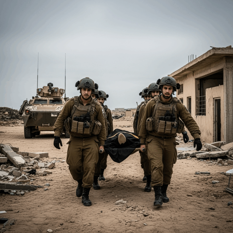 Illustration for: Israel Retrieves Body from Gaza in Military Operation