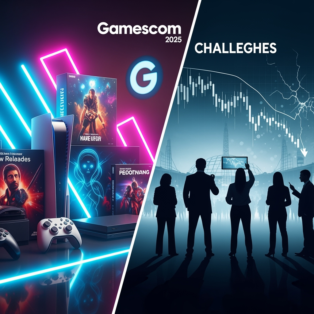 Illustration for: Gamescom 2025: New Releases and Industry Challenges