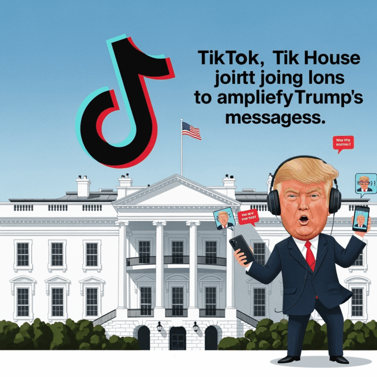 Illustration for: White House Joins TikTok to Amplify Trump's Messages