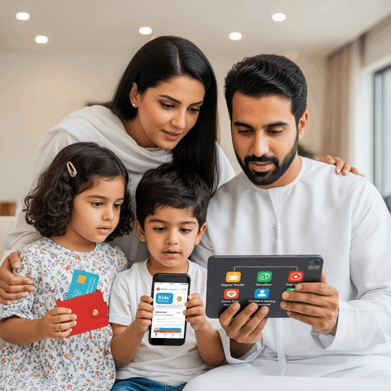 Illustration for: UAE Parents Embrace E-Money for Kids' Allowances
