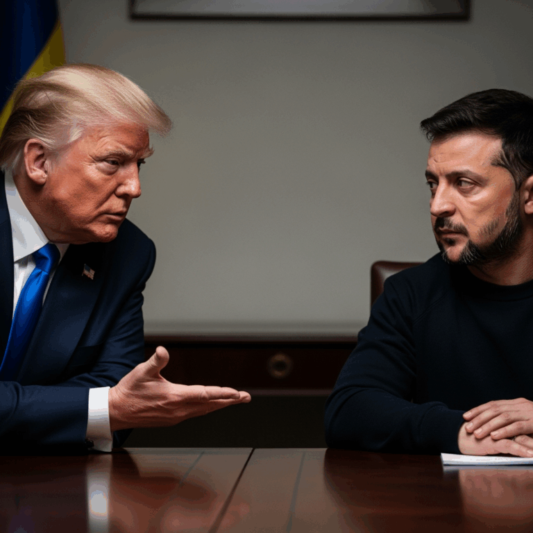 Illustration for: Trump Suggests Zelensky to Make Deal with Moscow