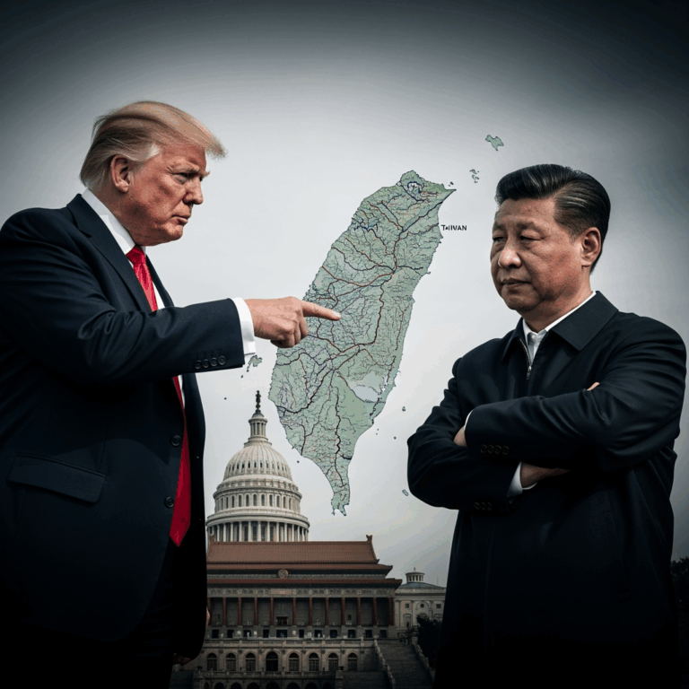 Illustration for: Trump on Xi and Taiwan Relations