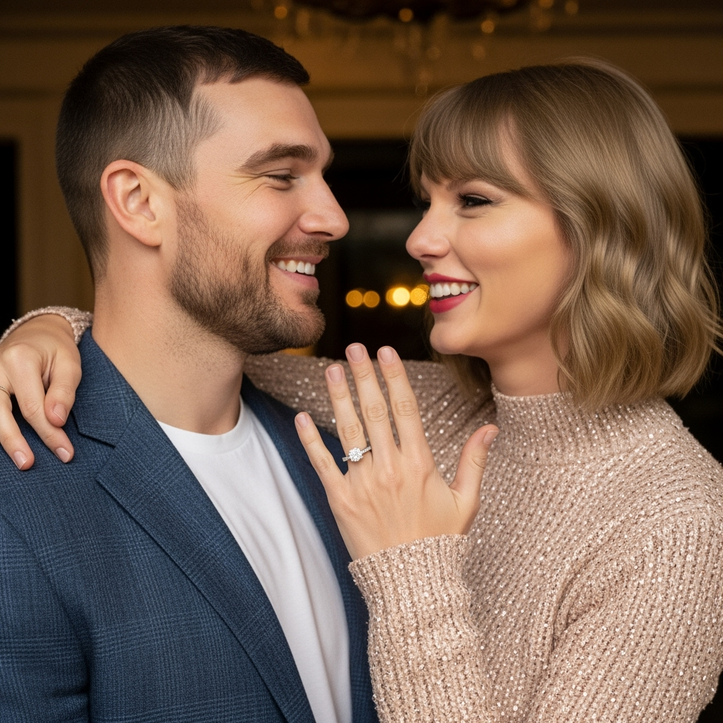 Illustration for: Taylor Swift and Travis Kelce's Engagement Announced!