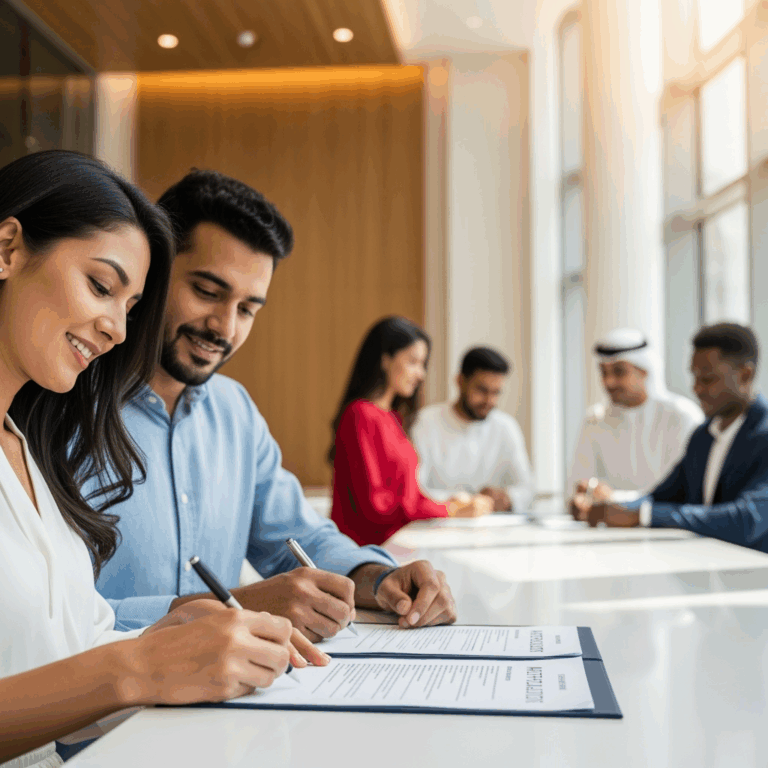 Illustration for: Abu Dhabi Sees Surge in Foreign Civil Marriage Applications