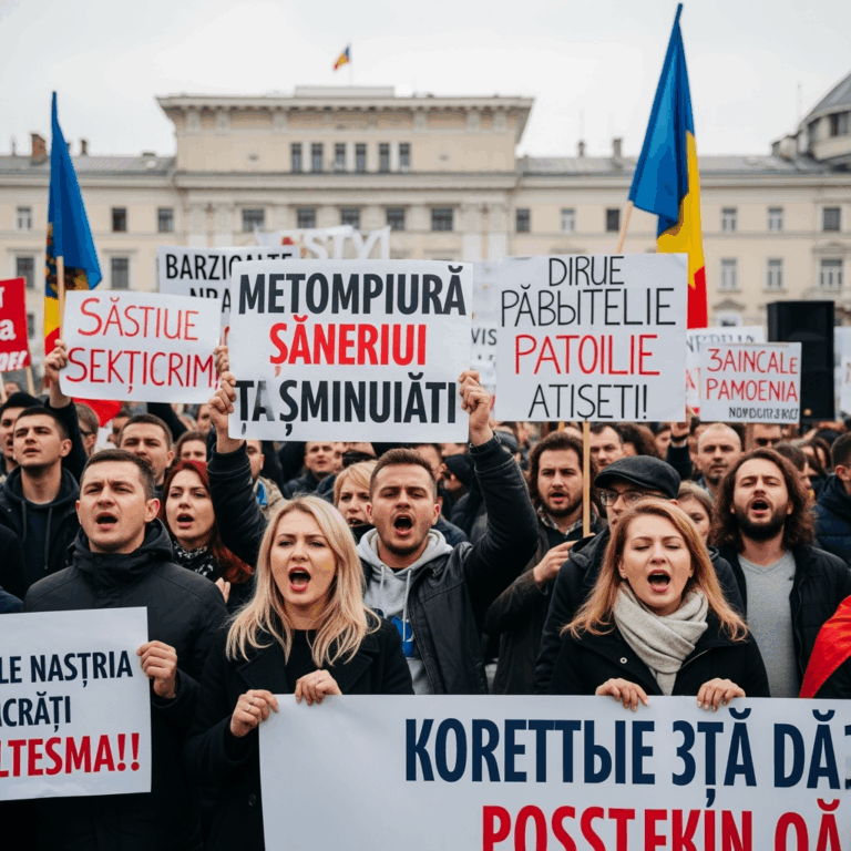 Illustration for: Protests in Moldova Against Government Actions