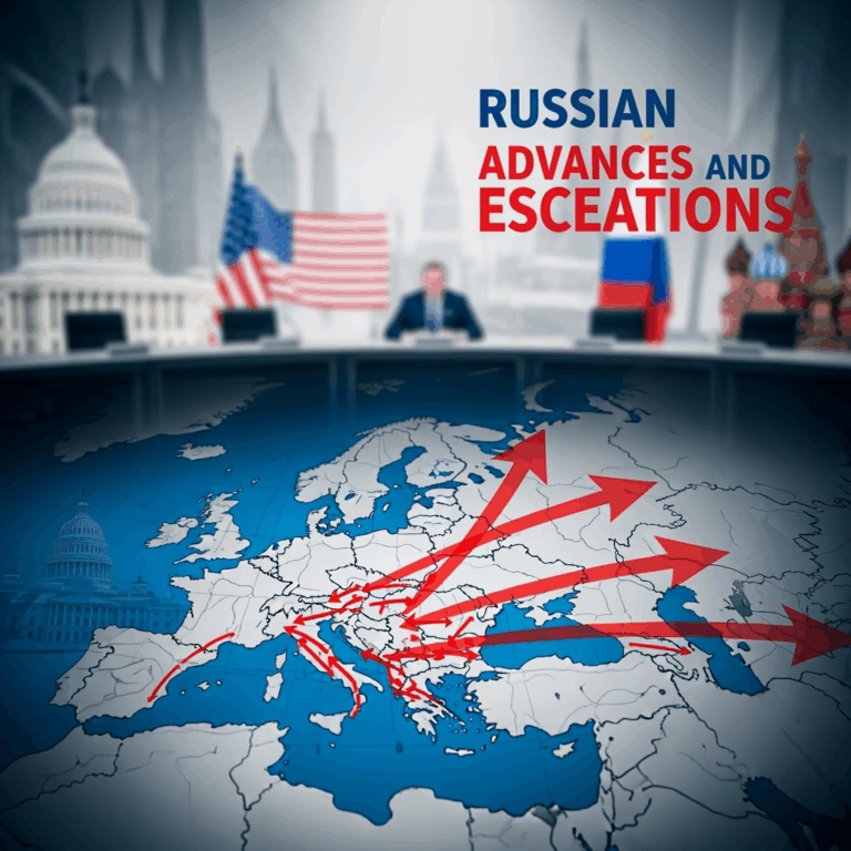 Illustration for: Russian Advances and Escalations Amid US-Russia Summit