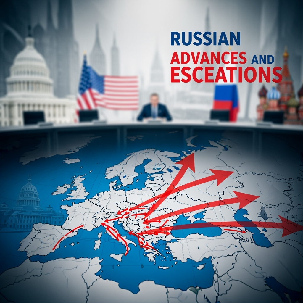 Illustration for: Russian Advances and Escalations Amid US-Russia Summit