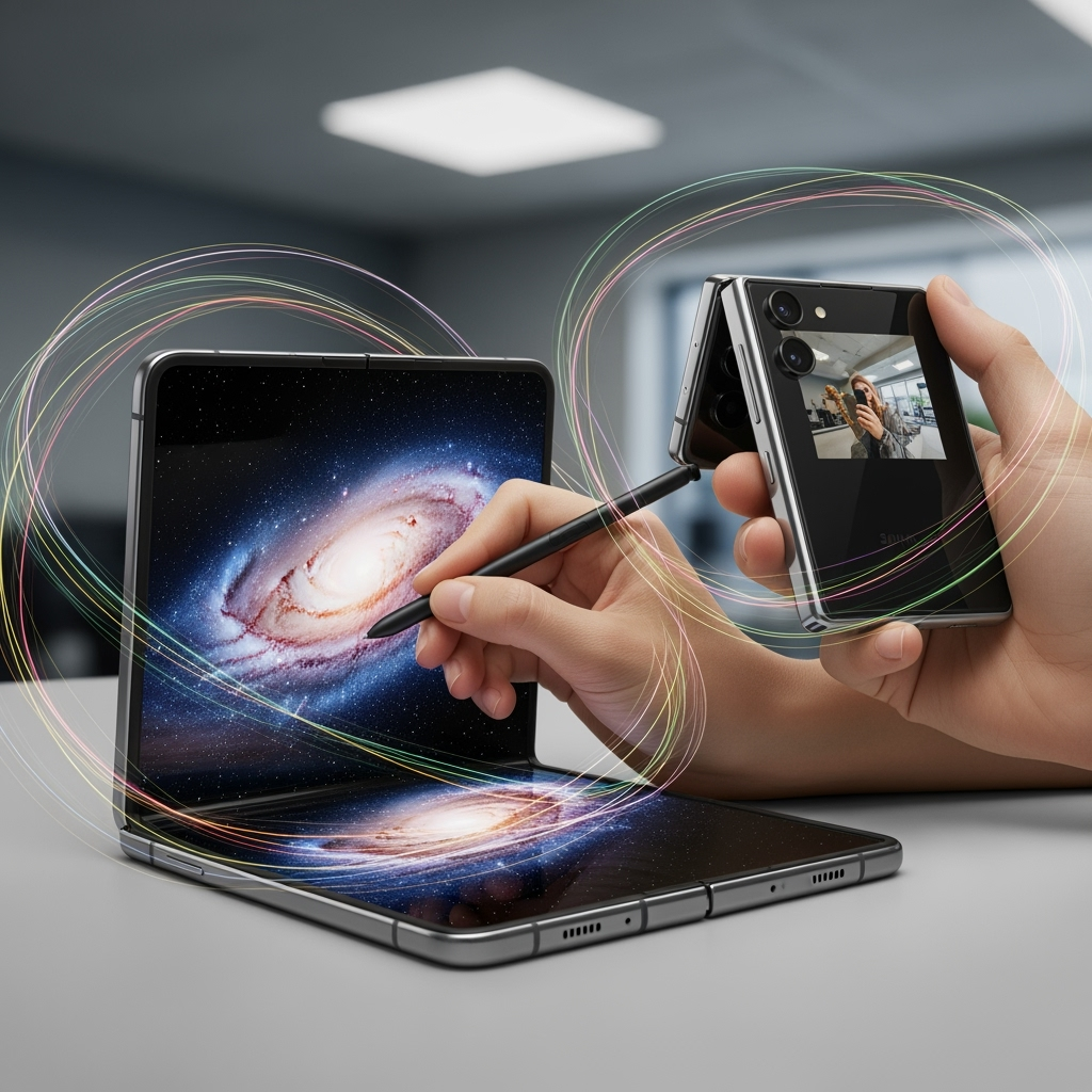 Illustration for: Galaxy Z Fold7 and Flip7 Enhance Creative Freedom