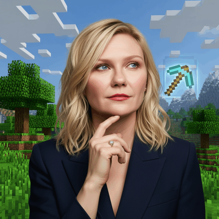 Illustration for: Kirsten Dunst Eyes 'Minecraft' Sequel Role