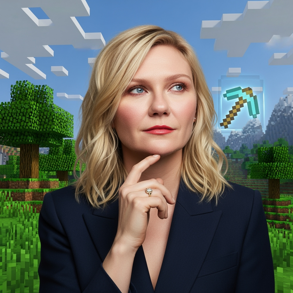 Illustration for: Kirsten Dunst Eyes 'Minecraft' Sequel Role