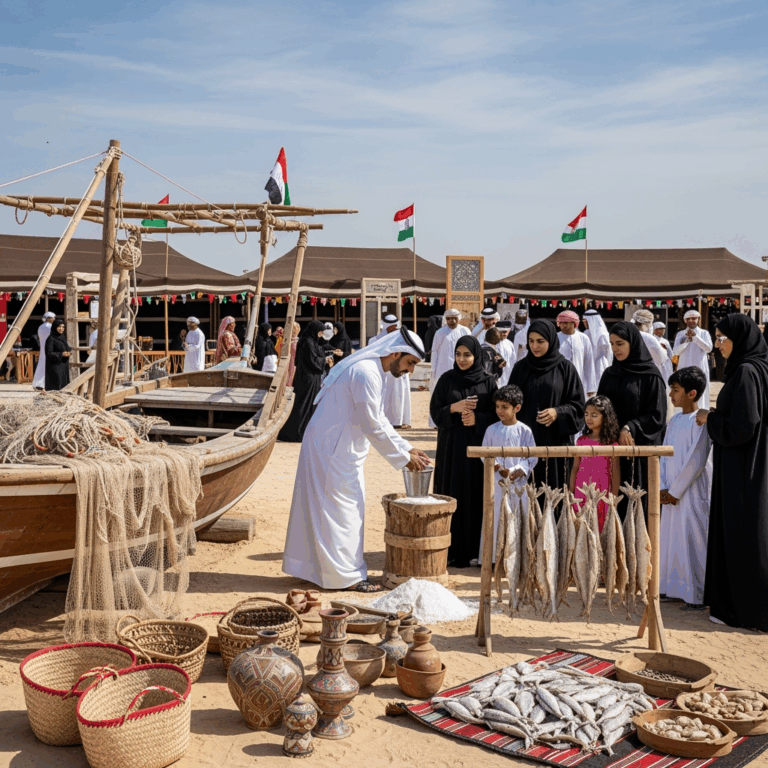 Illustration for: مهرجان المالح: إحياء التراث الإماراتي