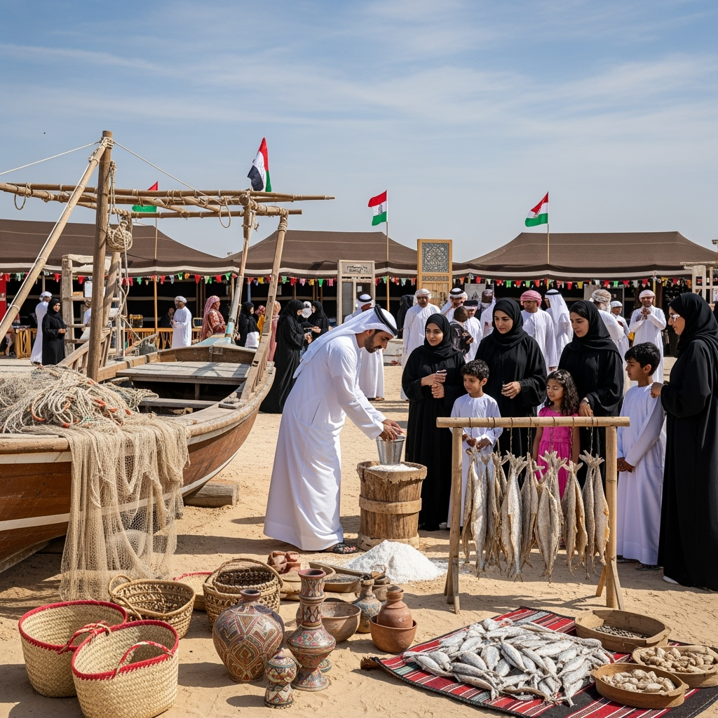 Illustration for: مهرجان المالح: إحياء التراث الإماراتي