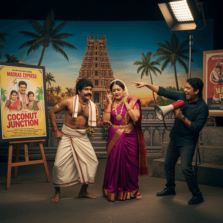 Illustration for: Bollywood's Persistent Stereotyping of South India