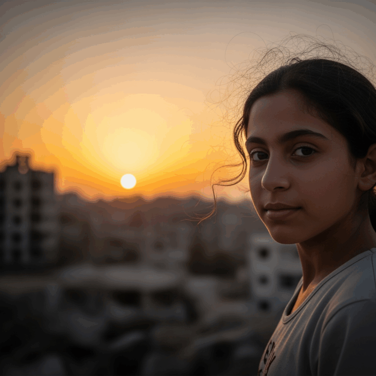 Illustration for: Renad Atallah: Gaza's Young Beacon of Hope