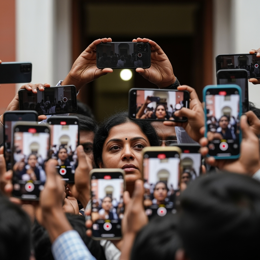 Illustration for: Vijayalakshmi Darshan Takes Over Social Media Amid Arrest
