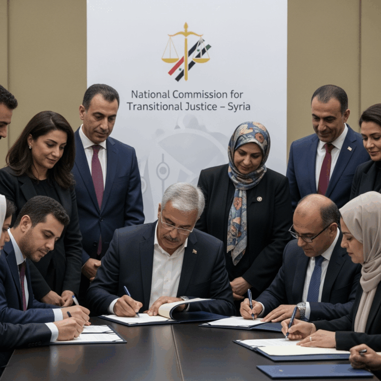 Illustration for: Syria Forms National Commission for Transitional Justice
