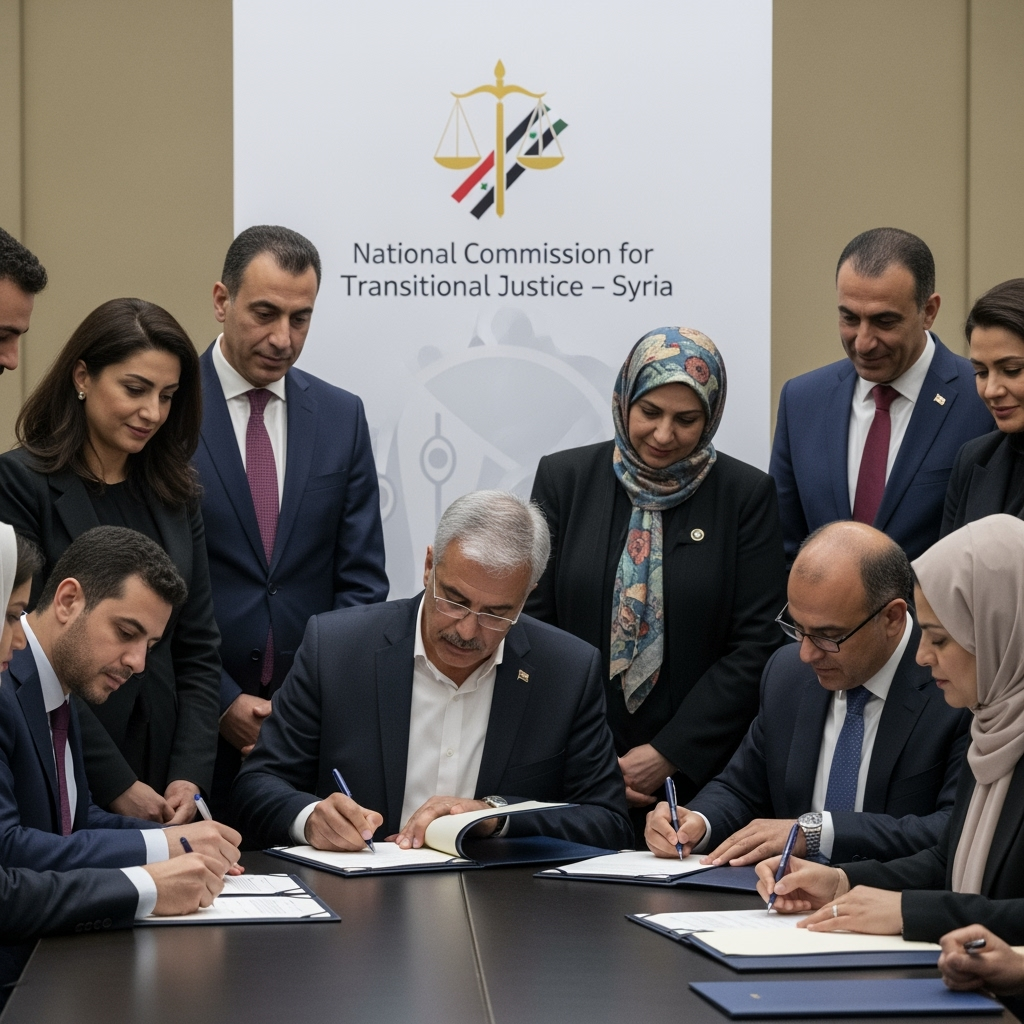 Illustration for: Syria Forms National Commission for Transitional Justice