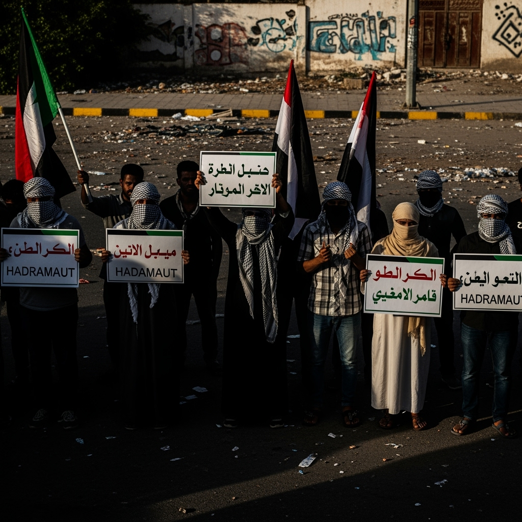 Illustration for: Protests and Tensions in Hadramaut Amid Political Struggles