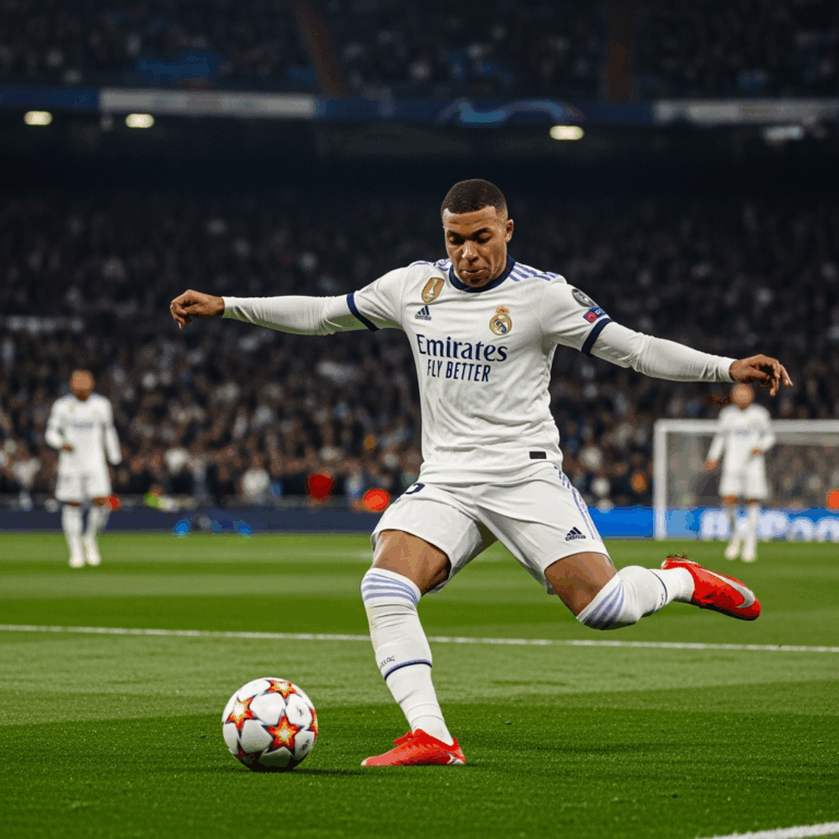 Illustration for: Mbappe Shines in Real Madrid's 3-0 Victory Over Oviedo