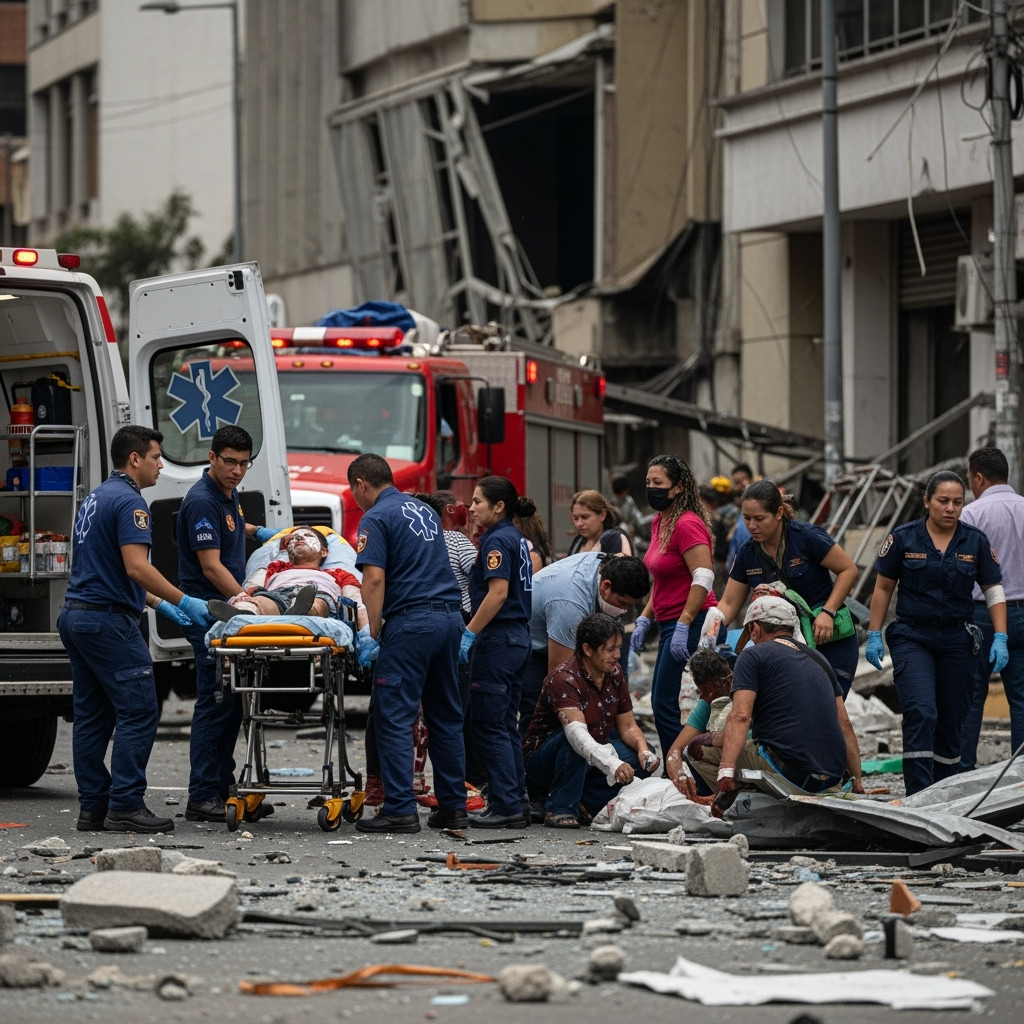 Illustration for: Cali Bombing: Five Dead, 36 Injured