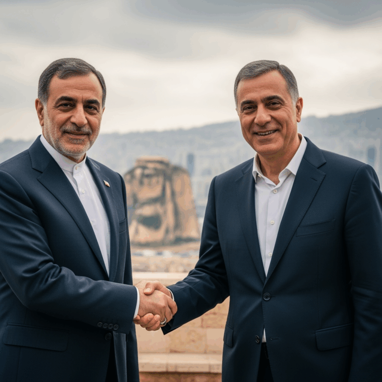 Illustration for: Iranian Diplomat's Key Visit to Lebanon